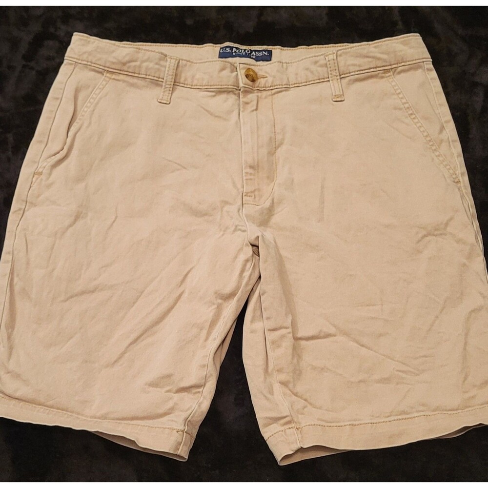 Men's U.S. Polo Assn. Active Stretch Tan Shorts W34